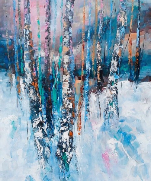 Зима в стиле импрессионизма