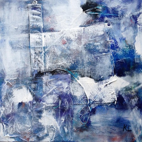 Картина зима абстракция