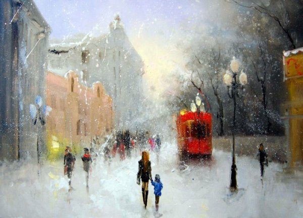 Живопись Игорь Медведев вьюга