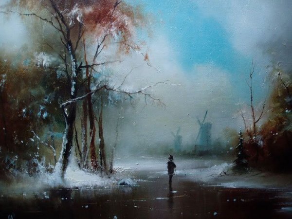 Художник Игорь Медведев зимовье