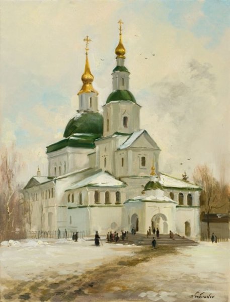 Данилов монастырь живопись лето