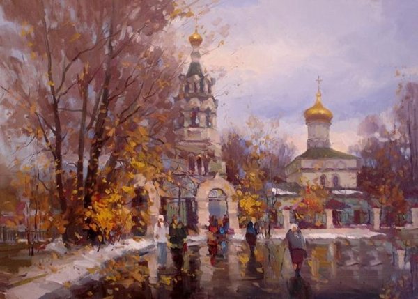 Картина маслом живопись храм Муром