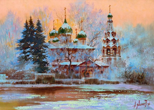 Художник Милюков Александр картины, храмы