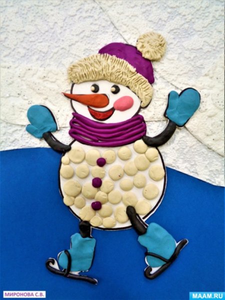 Новогодняя картина из теста