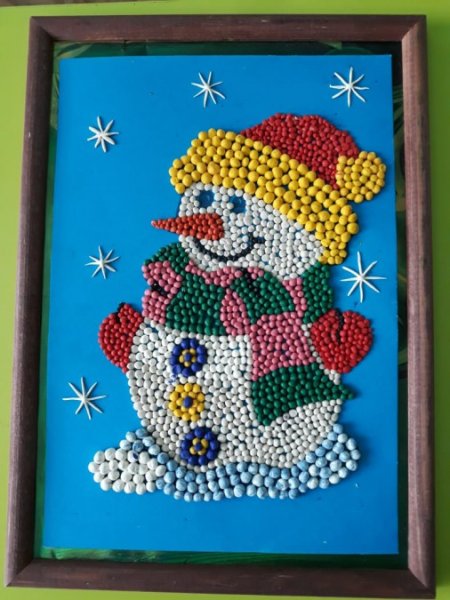 Снеговик из жгутиков