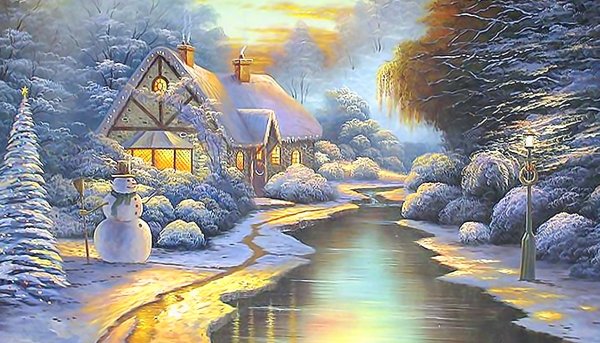 Художник Томас Кинкейд зима