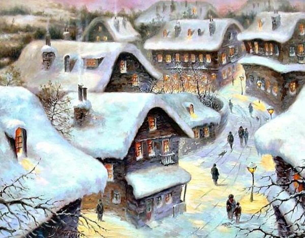 Художник Дмитрий Крутоус зима