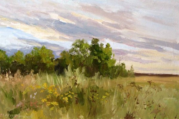 Пленэр Этюд пейзаж маслом