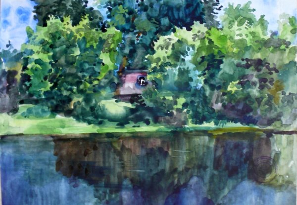 Пленэрные пейзажи Будина