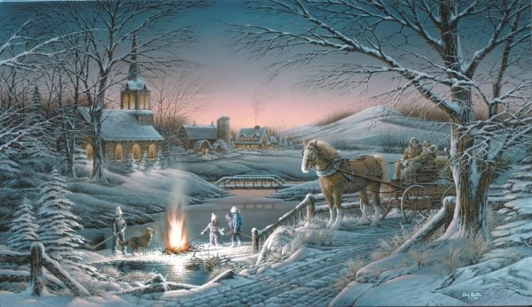 Терри Редлин Рождественский домики