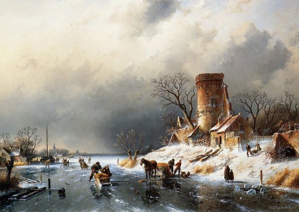 Пейзажист Шарль Лейкерт (Charles Henri Joseph Leickert, 1816-1907, Belgium)