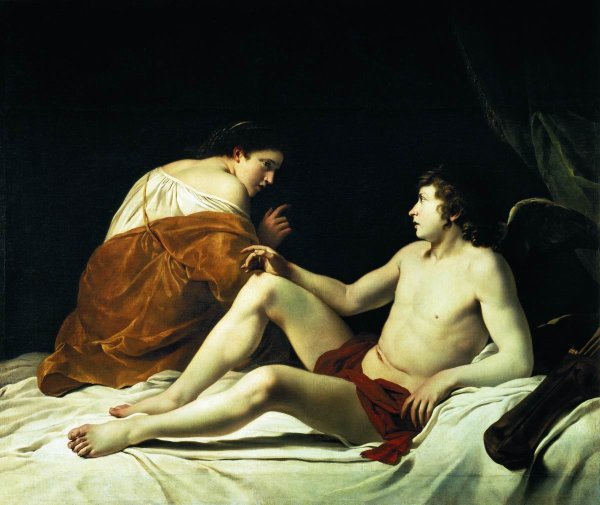 Амур и Психея Орацио Джентилески