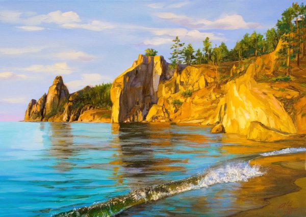 Картина Байкал бухта Песчаная