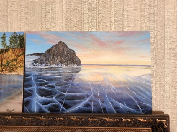 Байкал картина маслом