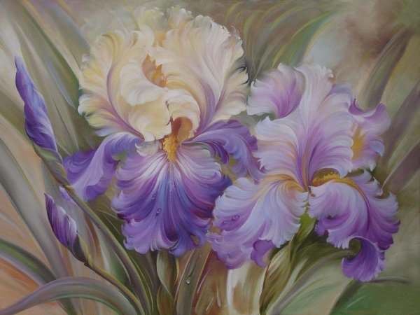 Жанна Когай художник ирисы