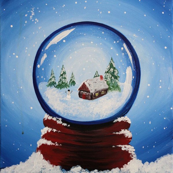 Елочные игрушки в живописи