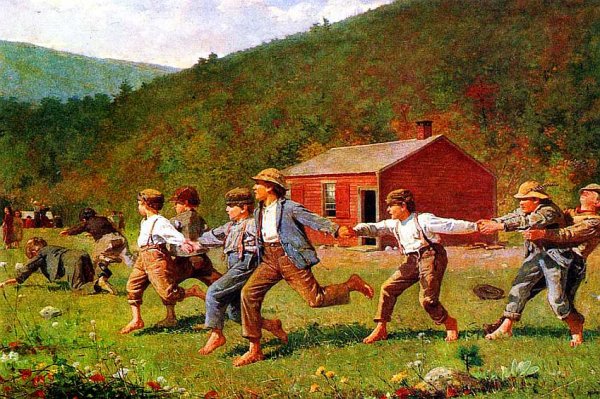 Уинслоу Хомер. Петушиный бой. 1885