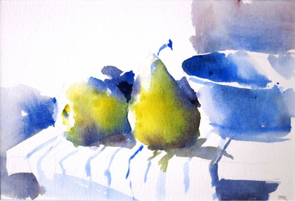 Аля Прима акварель