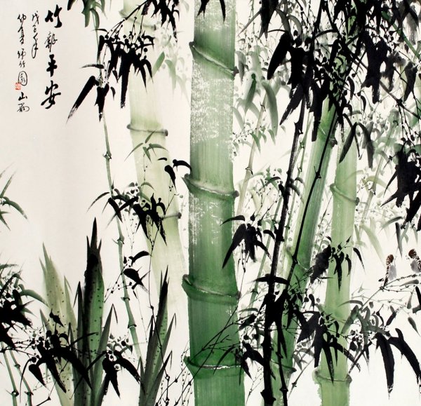 Китайская живопись бамбук