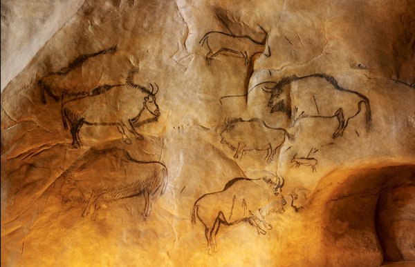 Четыре лошади пещера Шове Франция ок 37-33 тыс до.н.э
