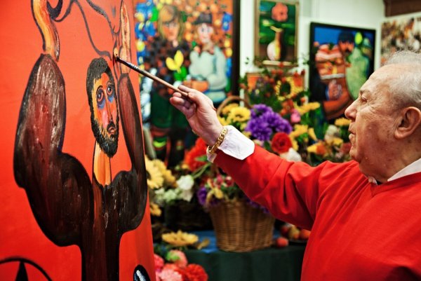 Зураб Церетели живопись цветы