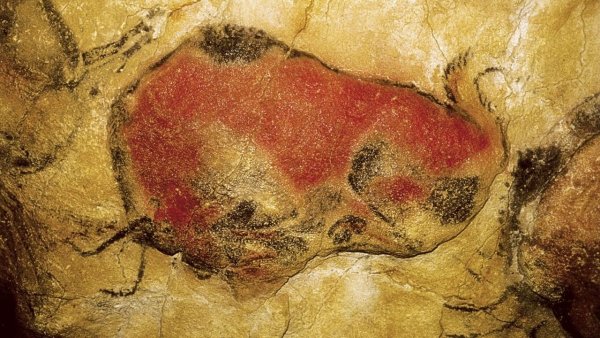 Первобытное искусство живопись пещера Альтамира в Испании