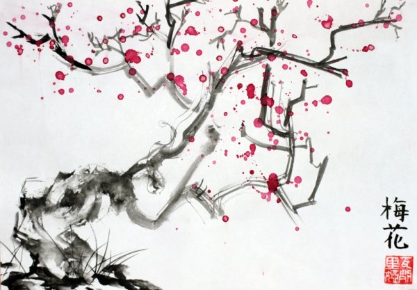 Усин японская живопись