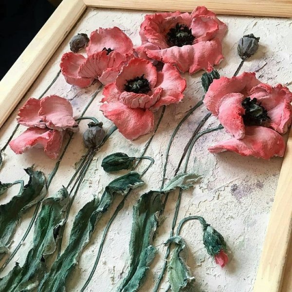 Скульптурная живопись маки мастер класс