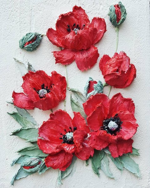 Объёмная живопись маки