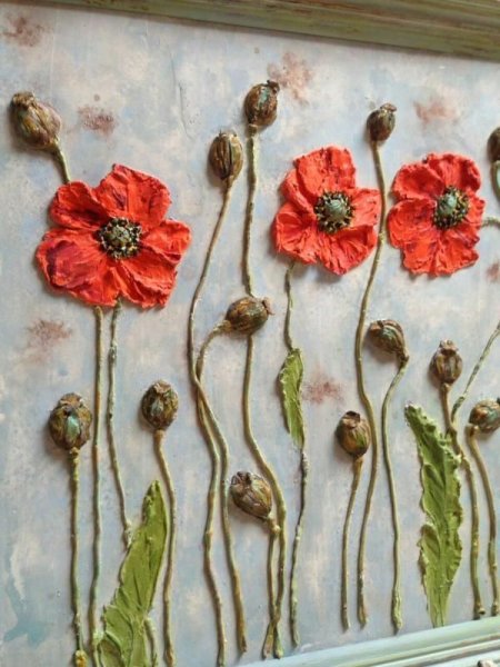 Мак скульптурная живопись