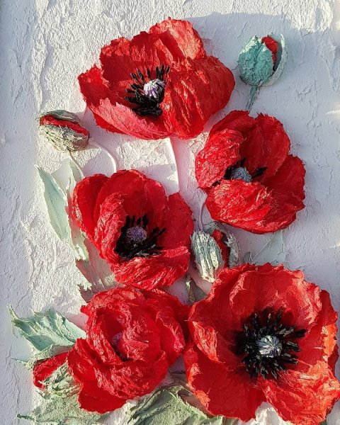 Панно "маки"