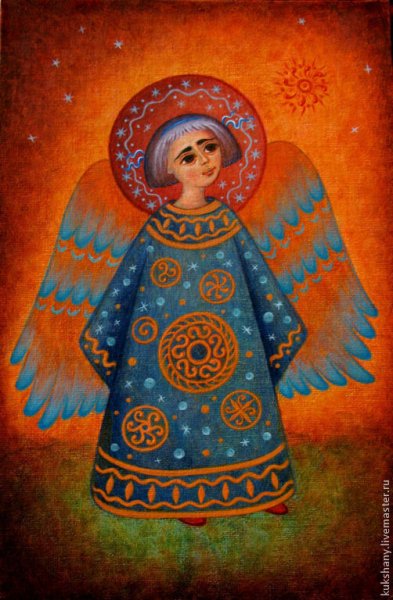 Рождественский ангел живопись