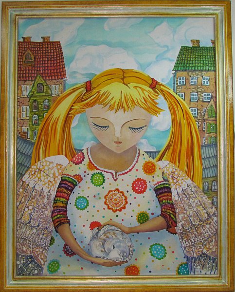 Наивная живопись ангелы