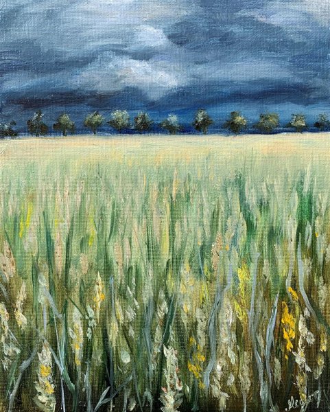 Пшеница живопись