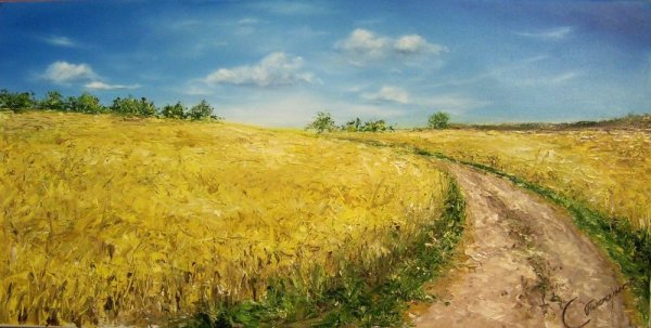 Конин художник пшеничное поле