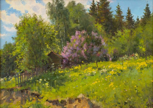 Живопись маслом Алексей Ефремов ( деревня)