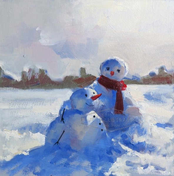 Андрей Выборнов художник Снеговик