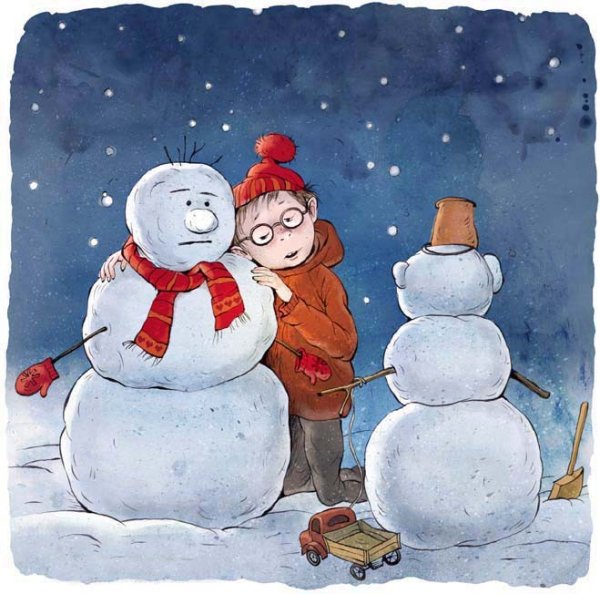 Снеговик и Снежная баба