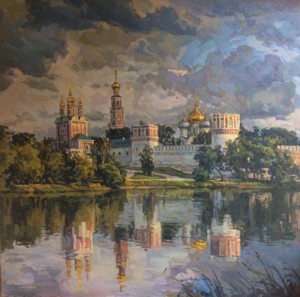 Москва Новодевичий монастырь в живописи