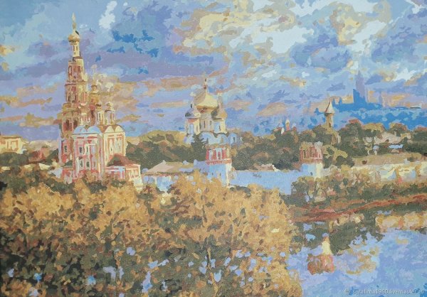Новодевичий монастырь картина маслом