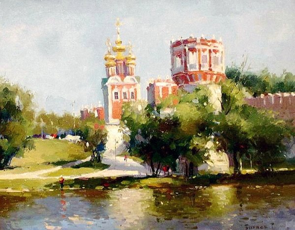 Москва Новодевичий монастырь в живописи