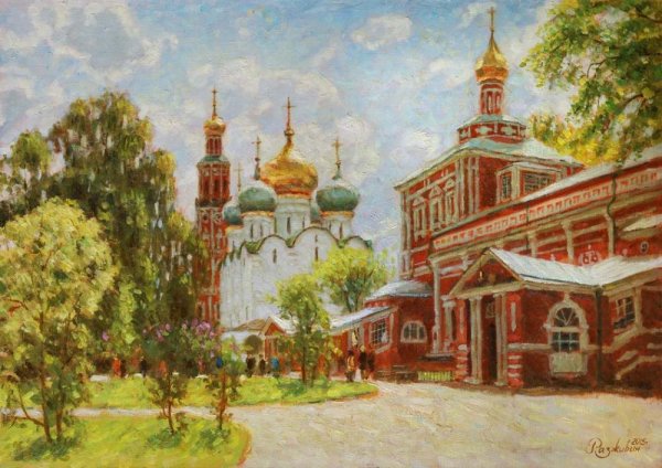 Новодевичий монастырь картина Машкова