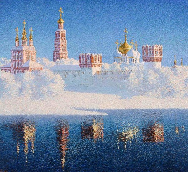 Новодевичий монастырь зимой
