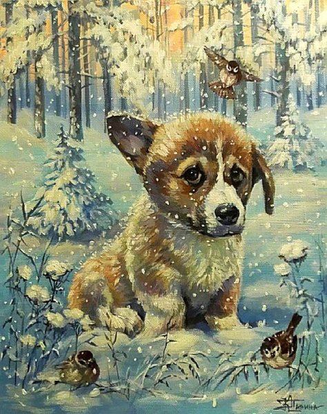 Художница Кира Панина зима