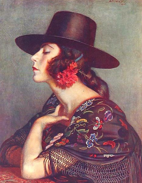 Портрет девушки маслом