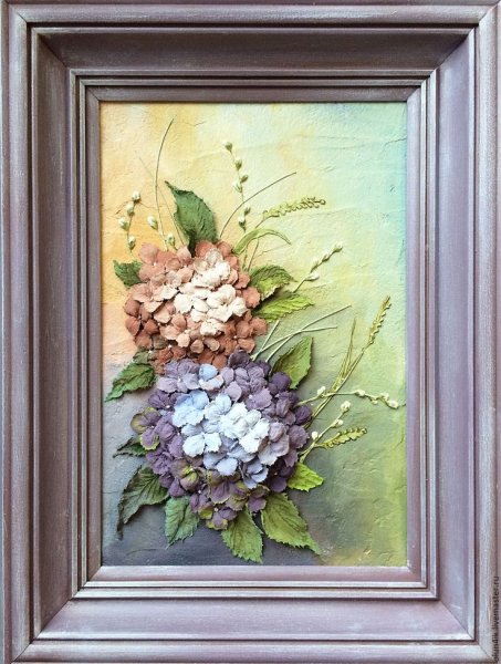 Скульптурная живопись панно