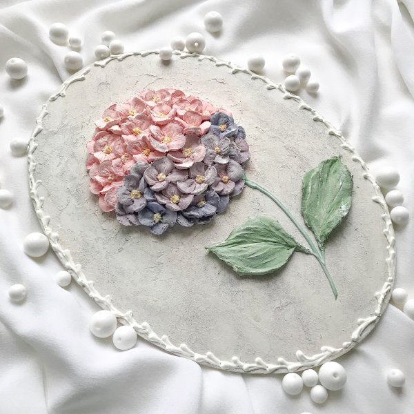 Панно гортензия