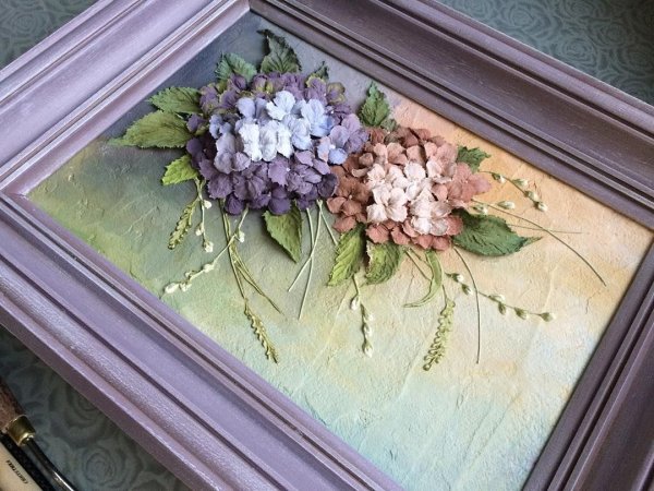 Панно гортензия