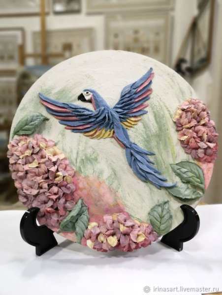 Панно из гортензии