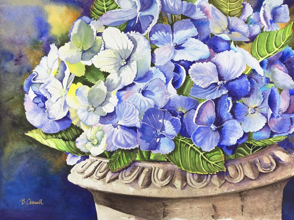 Панно гортензия